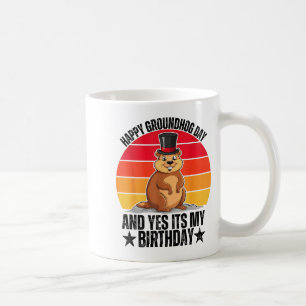 Mug Joyeuse fête de la marmotte et oui c'est mon anniv