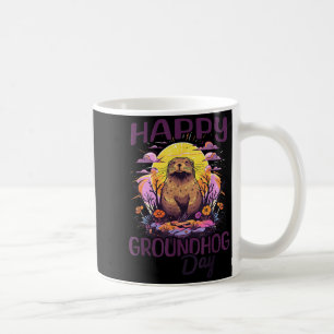 Mug Joyeuse fête de la marmotte Mignon Art Graphique V