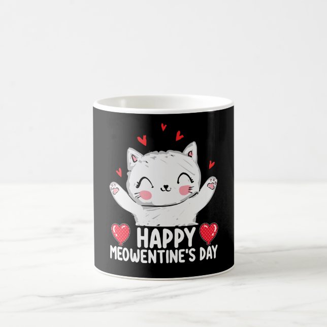 Mug Joyeuse fête de la Meowentine Chat Saint-Valentin  (Centre)
