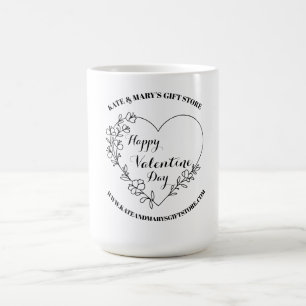 Mug Joyeuse Fête des Amoureux Nom de l'entreprise Site