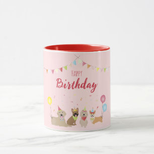 Mug Joyeuse fête des chiens d'anniversaire