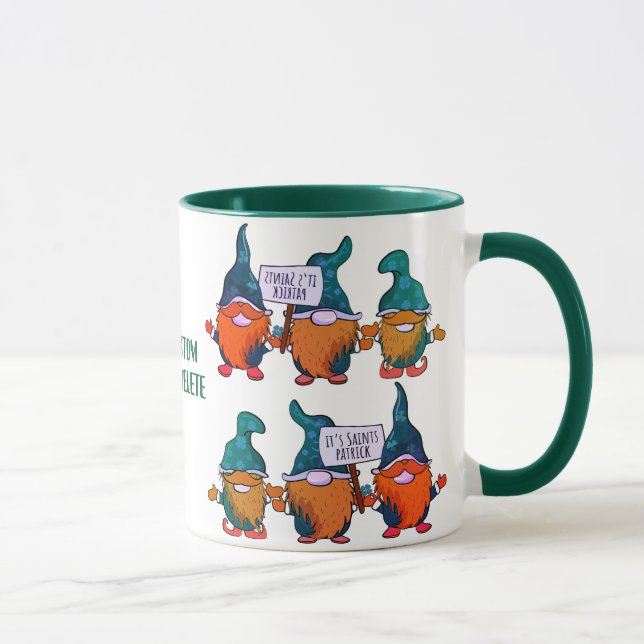 Mug Joyeuse Fête des Gnomes Saint Patrick Arc-en-ciel  (Droite)