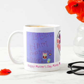 Mug Joyeuse fête des mères 3 Photo Custom Kid's Art