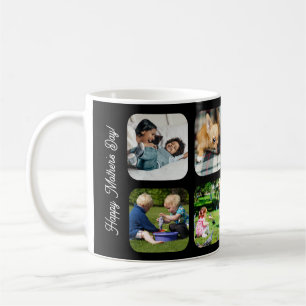 Mug Joyeuse Fête des Mères amour vous maman photo noir