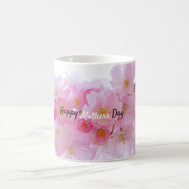 Mug Joyeuse Fête des mères Cerisiers roses (Centre)