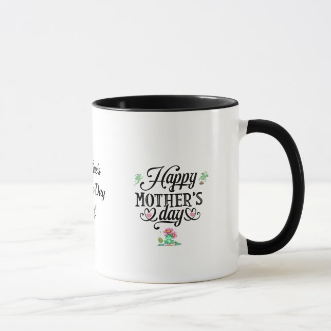 Mug Joyeuse Fête des Mères Élégantes grenouilles Perso (Droite)