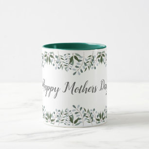 Mug Joyeuse Fête des mères Eucalyptus Verdure Floral