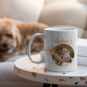 Mug Joyeuse Fête des mères Floral Photo et texte perso