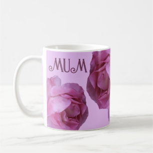 Mug Joyeuse fête des mères jolie rose rose florale mam