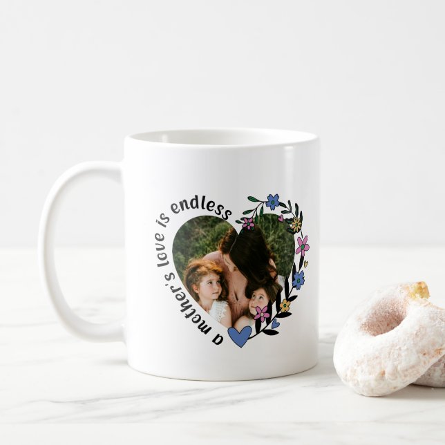 Mug Joyeuse Fête des mères Maman Personnalisée Photo d (Avec donut)