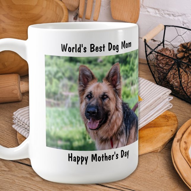 Mug Joyeuse fête des mères - Meilleure maman de chien  (Créateur téléchargé)