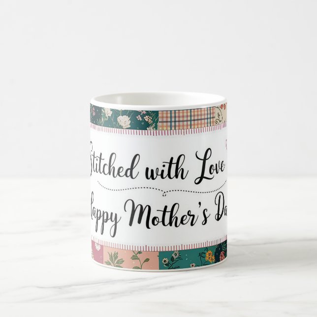 Mug Joyeuse fête des Mères - Motif de courte rétro (Centre)