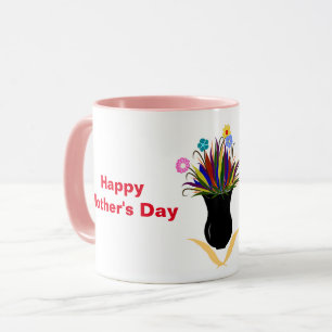 Mug Joyeuse fête des mères Nom de jolies fleurs