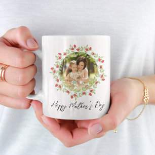 Mug Joyeuse fête des mères Photo florale Custom