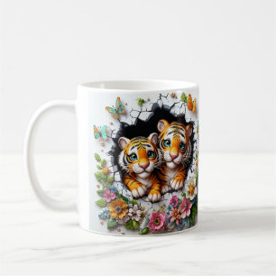 Mug Joyeuse fête des mères Tigre et Cub design