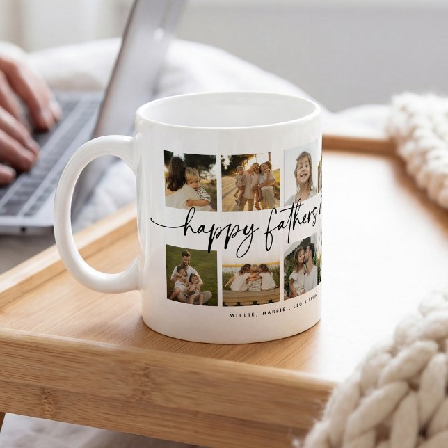 Mug Joyeuse Fête des Pères 8 Collage de photos Souveni (Créateur téléchargé)