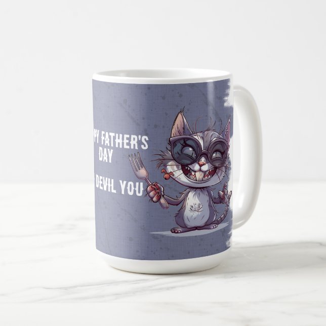Mug Joyeuse fête des pères, espèce de diable (Devant droit)