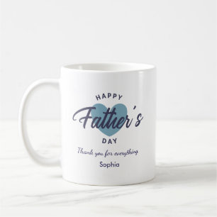 Mug Joyeuse Fête des Pères personnalisée aquarelle ble