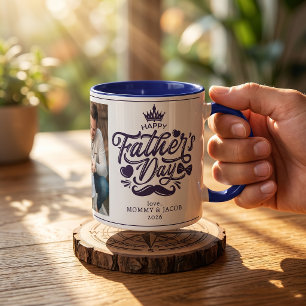 Mug Joyeuse fête des Pères Photo de Papa Café
