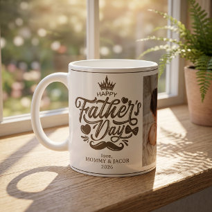 Mug Joyeuse fête des Pères Photo de Papa Café