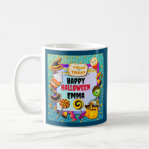 Mug Joyeuse fête d'Halloween remplie de friandises ou