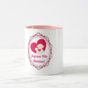 Mug Joyeuse Fête Maman – Cadre Vintage 