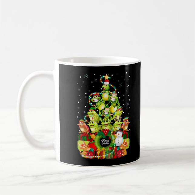 Mug Joyeuse grenouille de Noël Arbre de Noël Grenouill (Gauche)