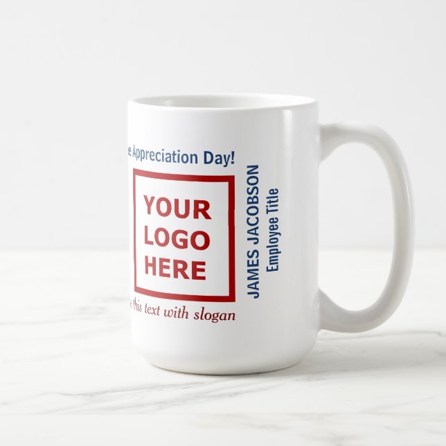 Mug Joyeuse journée d'appréciation des employés Logo d (Droite)