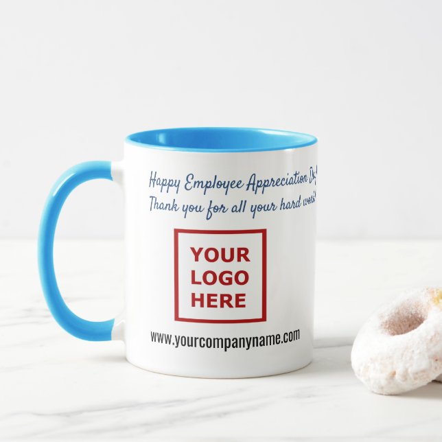 Mug Joyeuse Journée d'appréciation des employés Merci  (Avec donut)