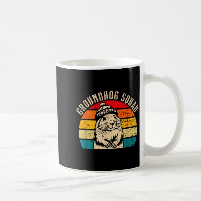 Mug Joyeuse journée de la marmotte 2025 Équipe de la m (Droite)