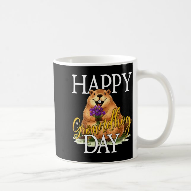 Mug Joyeuse journée de la marmotte Mème drôle de marmo (Droite)
