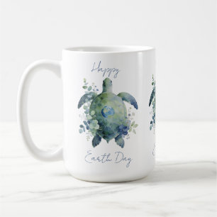 Mug Joyeuse Journée de la Terre Dessin Tortue
