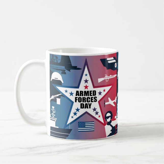 Mug Joyeuse Journée des forces armées (Gauche)