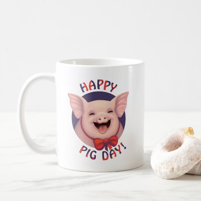 Mug Joyeuse Journée du Cochon ! (Avec donut)
