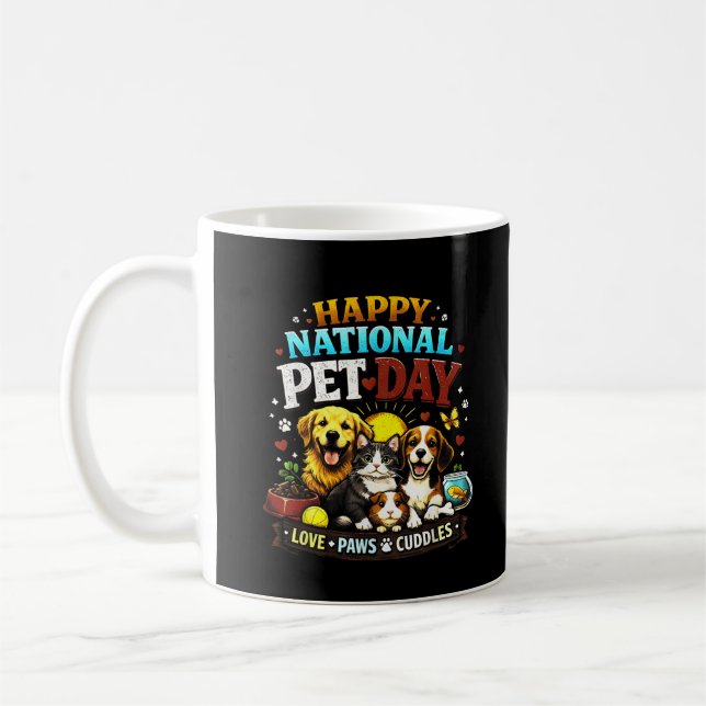 Mug Joyeuse Journée nationale des animaux de compagnie (Gauche)