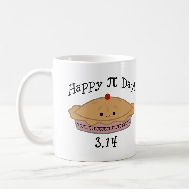 Mug Joyeuse Journée Pi mignonne ! (Gauche)