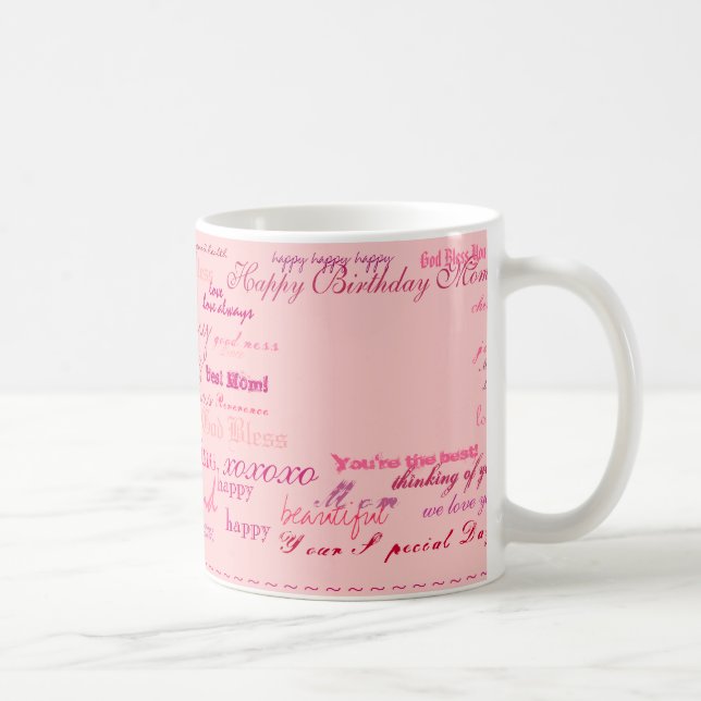 Mug "Joyeuse maman d'anniversaire !"mug (Droite)