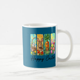 Mug Joyeuse pâques lapin oeufs panier chasse aux oeufs