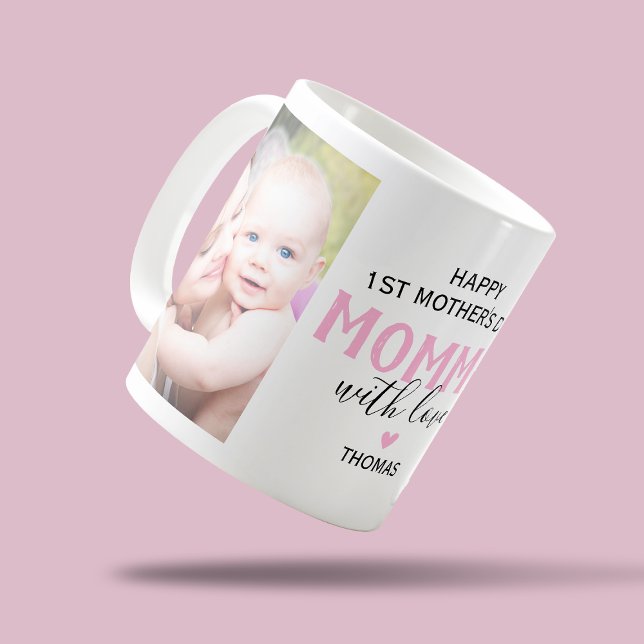 Mug Joyeuse première fête des mères Photo (Créateur téléchargé)