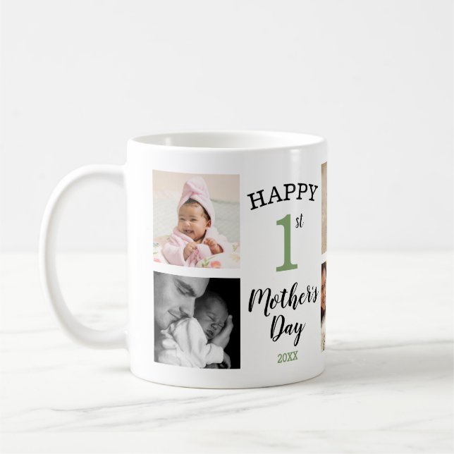 Mug Joyeuse première fête des mères Sage 8 Photo Colla (Gauche)