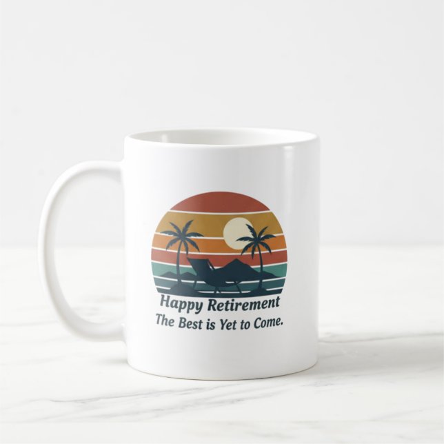 Mug Joyeuse Retraite Le Meilleur Est à Venir (Gauche)
