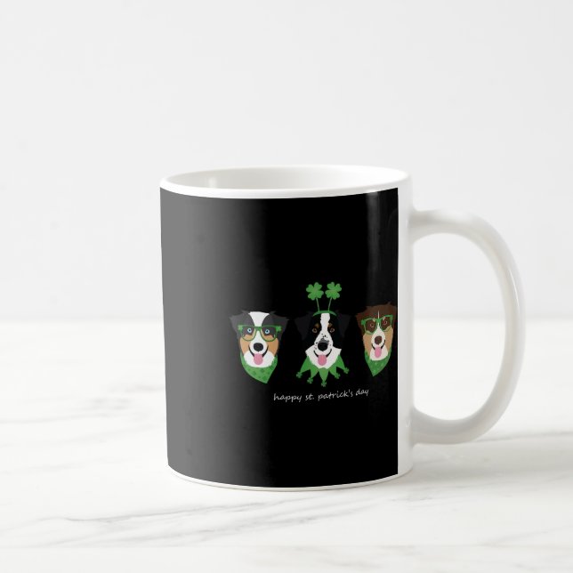 Mug Joyeuse Saint-Patrick Chiens Bergers Australiens C (Droite)