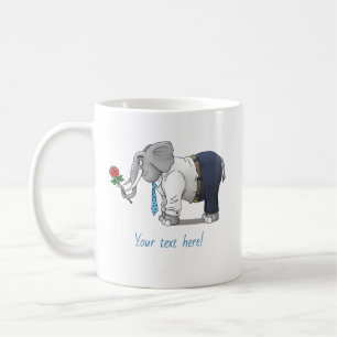 Mug Joyeuse Saint-Valentin aux éléphants