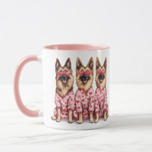 Mug Joyeuse Saint-Valentin Chiens Berger Allemand
