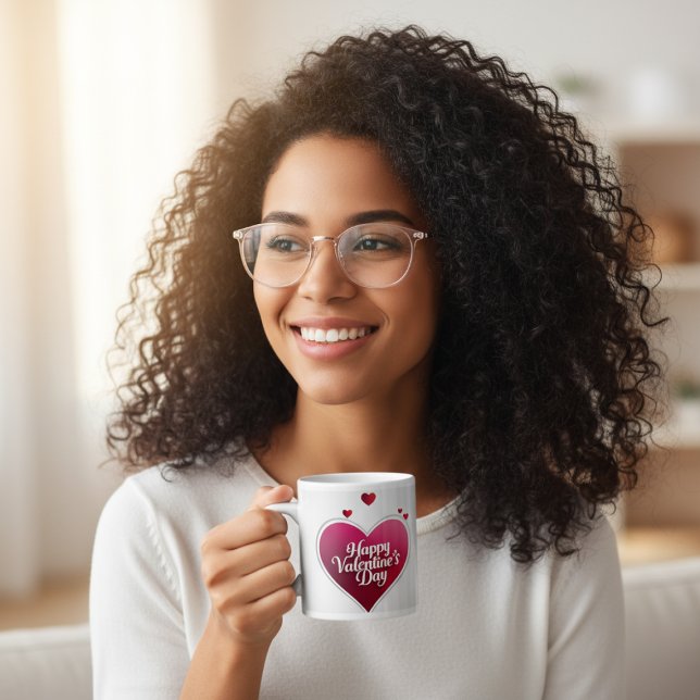 Mug Joyeuse Saint-Valentin Cœur (Créateur téléchargé)