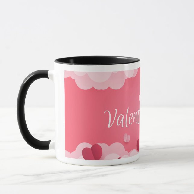 Mug Joyeuse Saint-Valentin Cœur Mignon (Gauche)