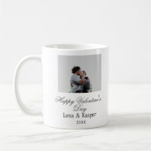Joyeuse Saint-Valentin couple photo moderne simple