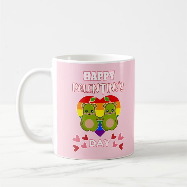 Mug Joyeuse Saint-Valentin Cute Pear Bear Pair LGBT (Gauche)