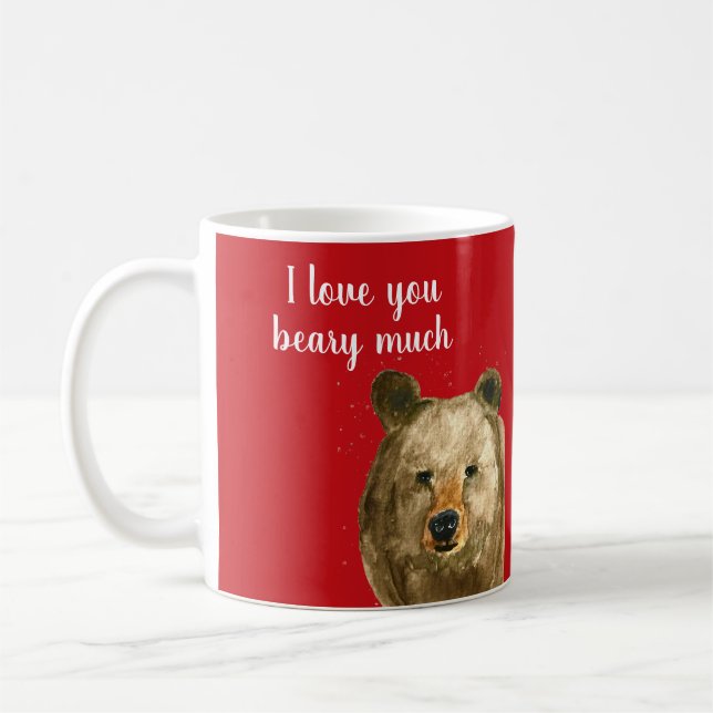 Mug Joyeuse Saint-Valentin Je t'aime énormément (Gauche)