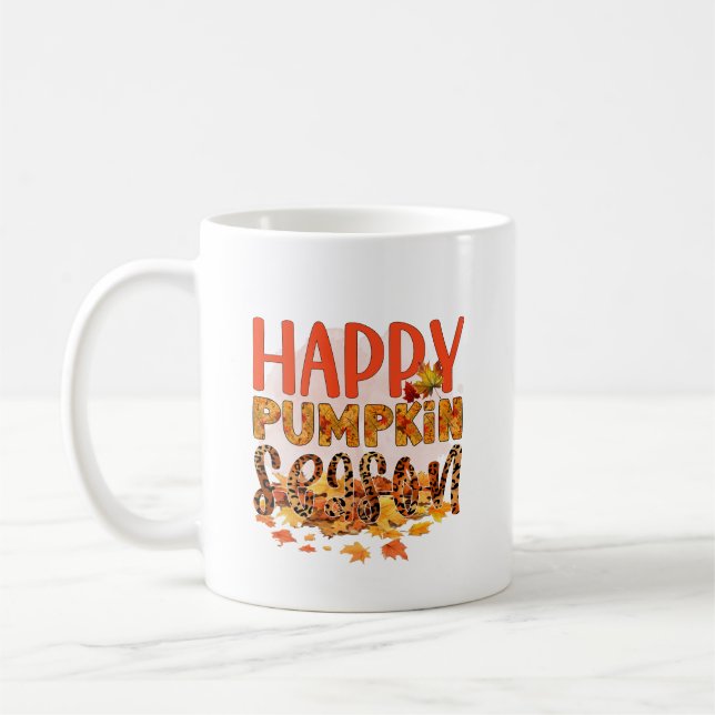 Mug Joyeuse saison des citrouilles d'automne  (Gauche)